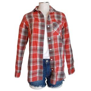 Denim & Supply Ralph Lauren Boyfriend Plaid Shirt SZ XS